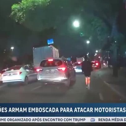 Ladrões armados emboscam motorista no centro de SP