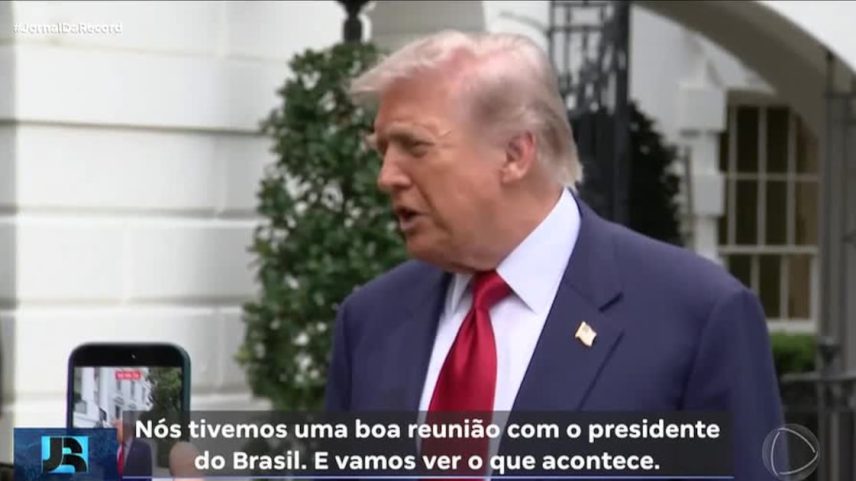 Trump comenta encontro com Lula na Casa Branca e diz que vão ver o que acontece