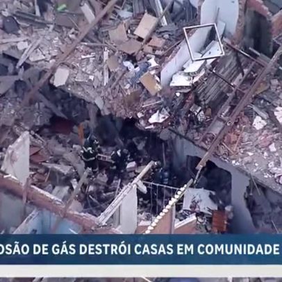 Explosão de gás destrói ao menos seis casas na zona oeste de SP