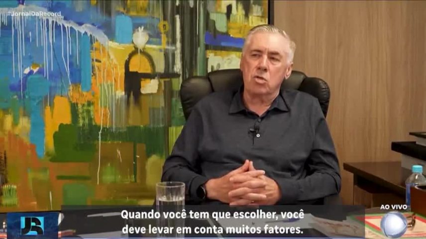 Ancelotti elogia Neymar antes da convocação da seleção para a Copa