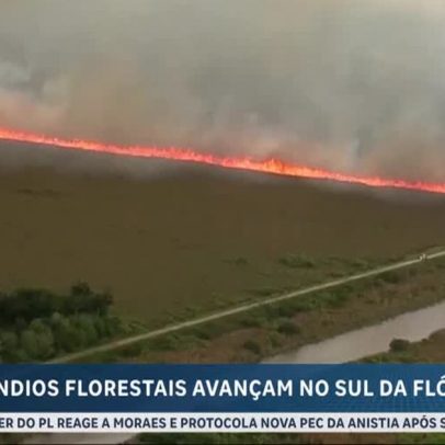Bombeiros combatem incêndios no sul da Flórida em área de patrimônio mundial da ONU