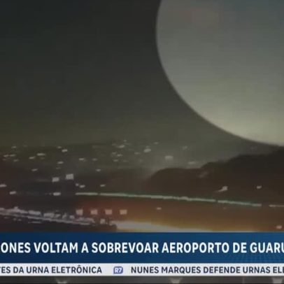 Drones voltam a sobrevoar o Aeroporto Internacional de Guarulhos, SP
