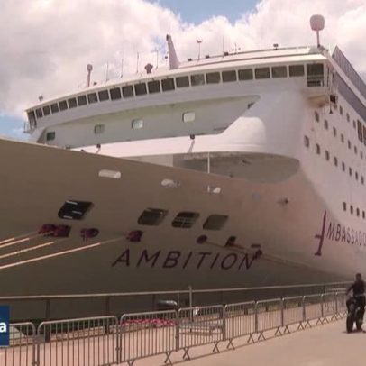 Mais de 1,7 mil isoladas em navio na França por suspeita de norovírus