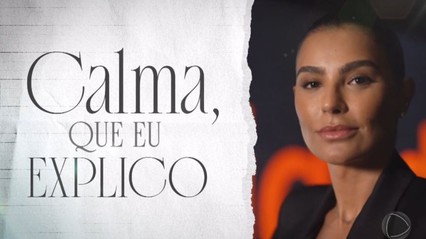 Cíntia Chagas estreia quadro no Domingo Espetacular ensinando português com humor