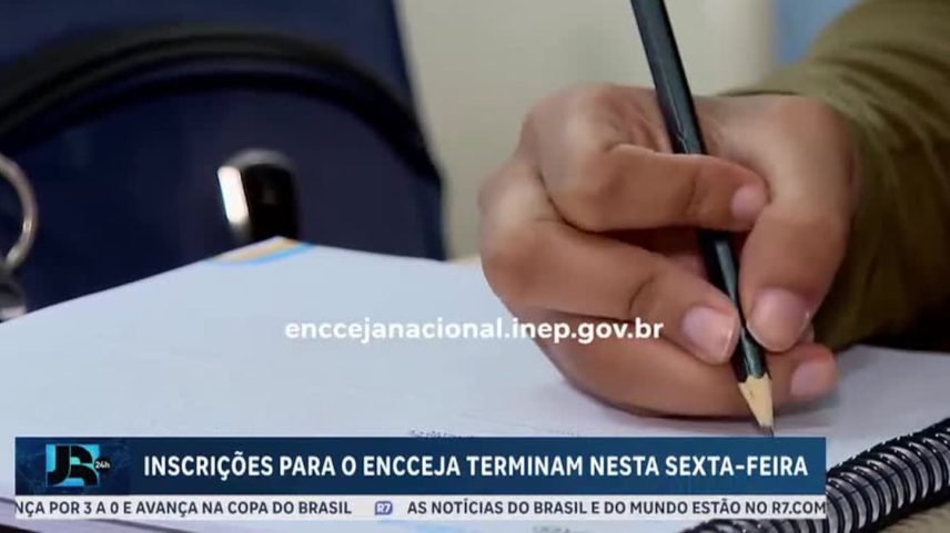Inscrições para o ENCCEJA terminam nesta sexta (15)