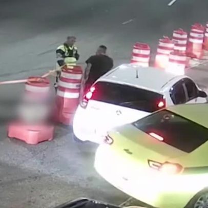 Motorista agride agente de trânsito após furar bloqueio em avenida do RJ