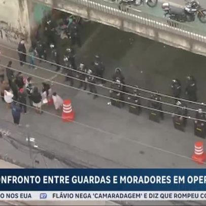 Polícia realiza operação para desocupar viaduto na zona oeste de São Paulo