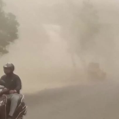 Temporal com areia e granizo deixa mais de 100 mortos no norte da Índia