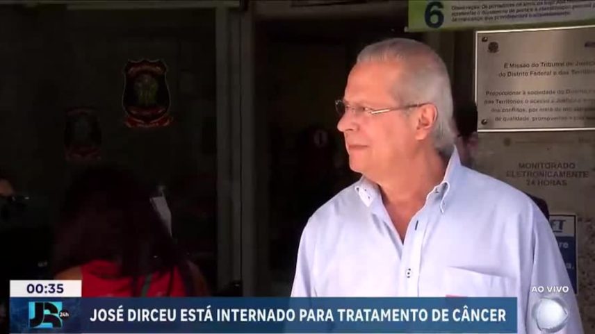 José Dirceu é diagnosticado com linfoma