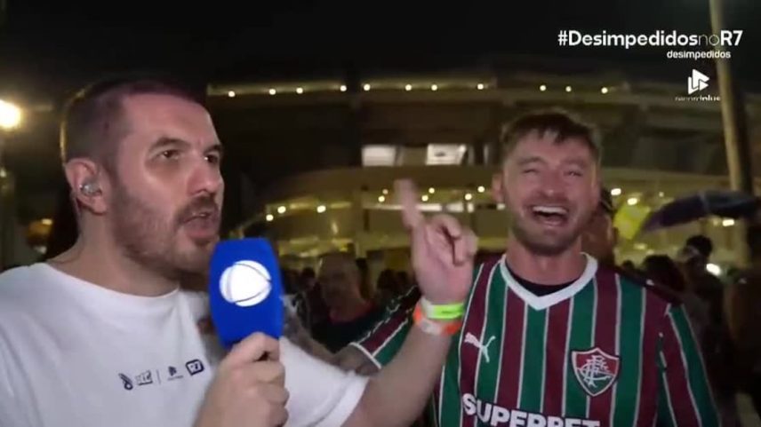 Torcedores estrangeiros invadem jogo do Fluminense e provocam a seleção