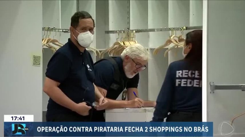 Receita fecha shoppings no Brás em operação contra produtos falsificados em SP