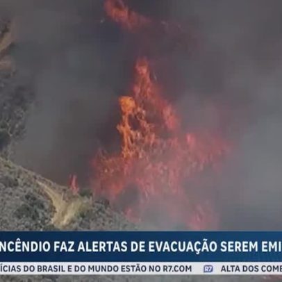 Incêndio florestal consome 520 hectares na Califórnia