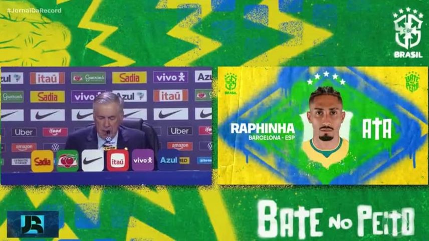 Ancelotti convoca atletas de todas as regiões do Brasil para a seleção