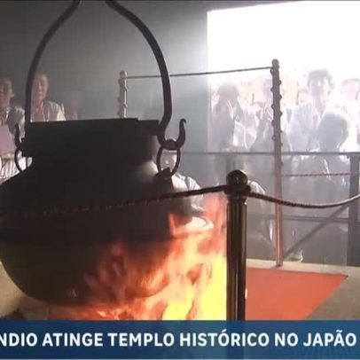 Incêndio atinge templo histórico no Japão, ameaçando patrimônio milenar