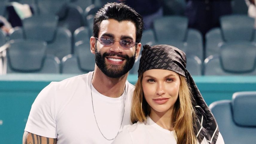 Esposa de Gusttavo Lima reclama de marido sem camisa que atrapalha sono
