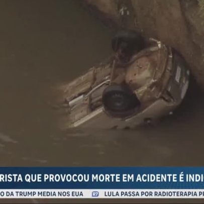 Motorista é indiciado após acidente com carro no rio Tamanduateí, SP
