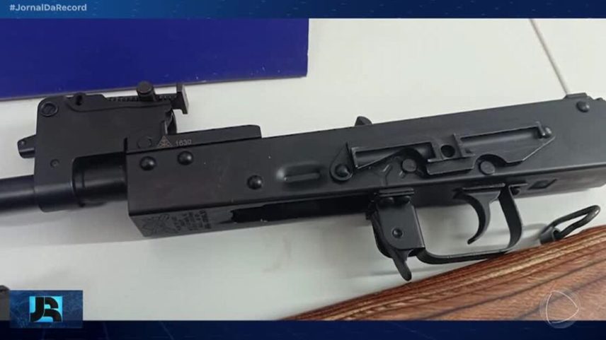 PF encontra fuzil dentro de eletrodoméstico importado dos EUA