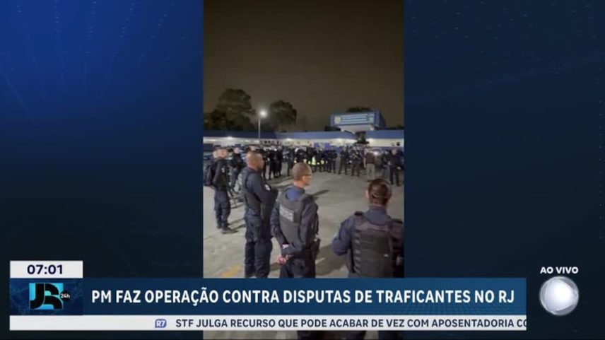 Polícia Militar faz operação contra tráfico de drogas em comunidades do Rio de Janeiro
