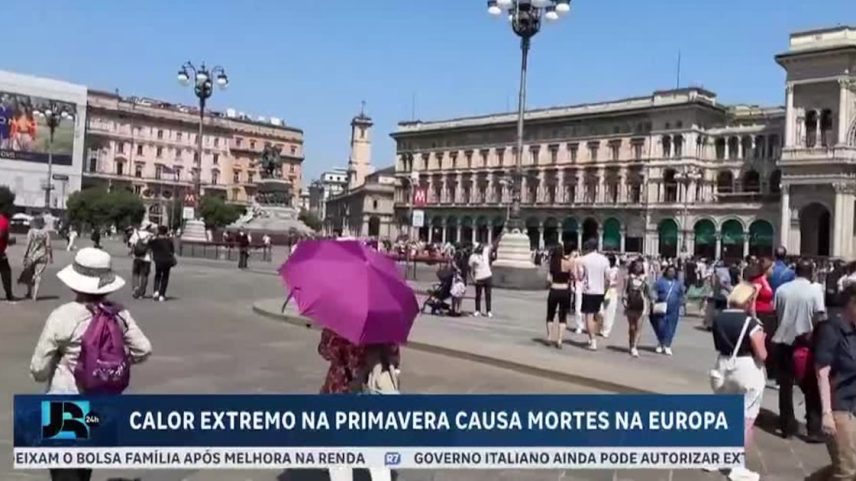 Calor extremo marca o fim da primavera na Europa