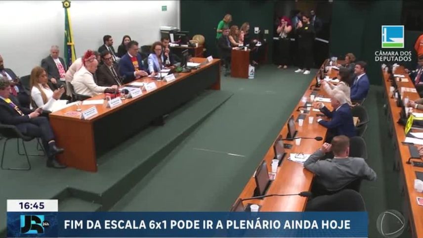 Fim da escala 6x1 pode ir a plenário ainda nesta quarta (27)