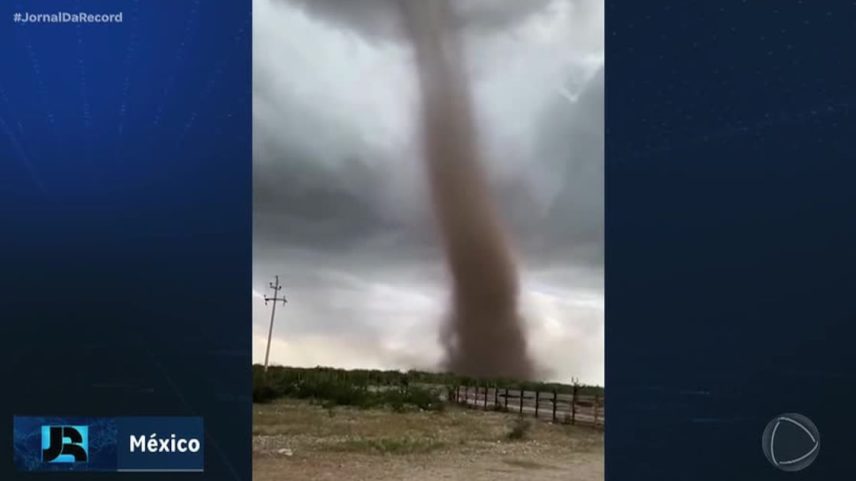 Tornado atinge área rural no norte do México sem causar feridos