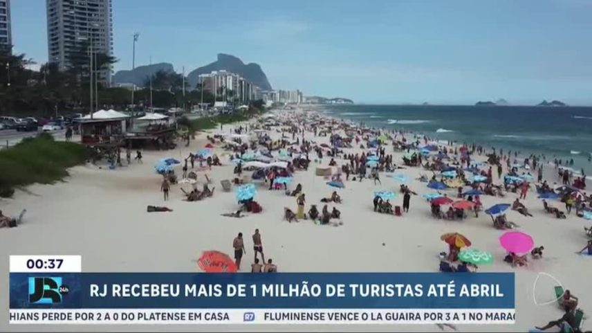 Rio de Janeiro recebe mais de um milhão de turistas estrangeiros em quatro meses