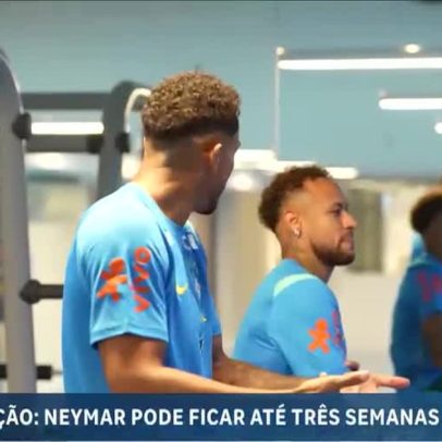Neymar pode ficar fora de campo por até três semanas e perder a estreia na Copa