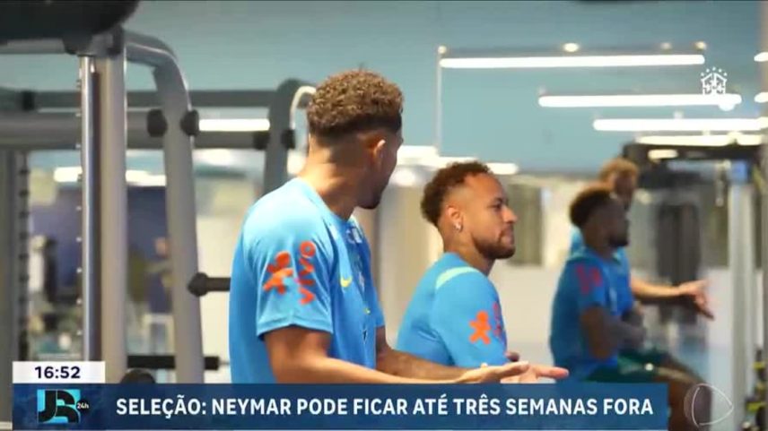 Neymar pode ficar fora de campo por até três semanas e perder a estreia na Copa