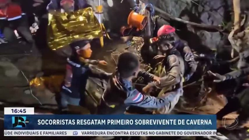 Garimpeiro é resgatado de caverna no Laos após enchente