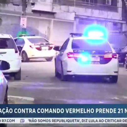 Polícia Civil prende 21 suspeitos ligados ao Comando Vermelho no RJ