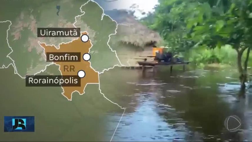 Roraima enfrenta cenário crítico por causa das fortes chuvas que atingem o estado