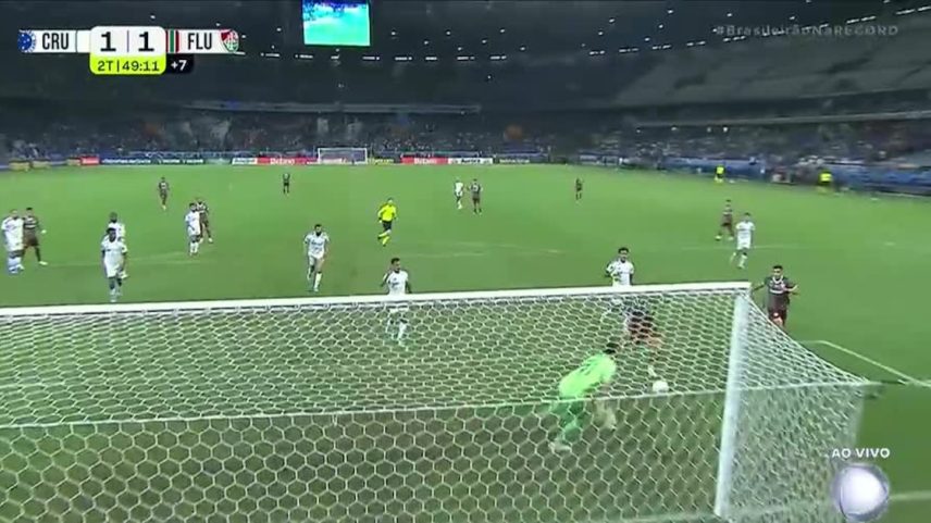 Chance Cano Cruzeiro x Fluminense