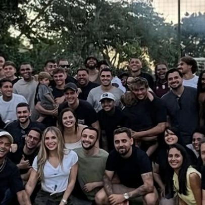 Hulk reúne jogadores e funcionários em despedida reservada em Lagoa Santa