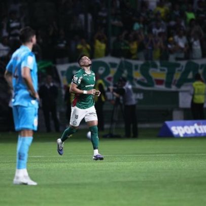 Palmeiras empata com Santos após gol anulado no fim e pode ver vantagem diminuir