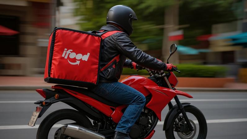 Entregador do iFood — Foto: Divulgação