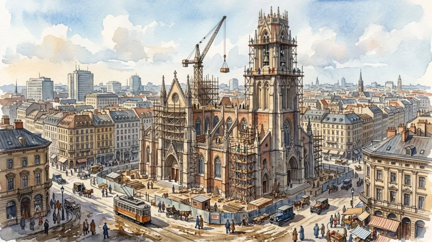 Estatuto da Liberdade de Crença e Religiosa prevê que municípios não possam usar plano diretor para criar empecilhos à construção de igrejas e outros edifícios para culto religioso. (Foto: Imagem criada utilizando Flow/Gazeta do Povo)