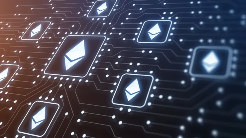 ilustração blockchain ethereum
