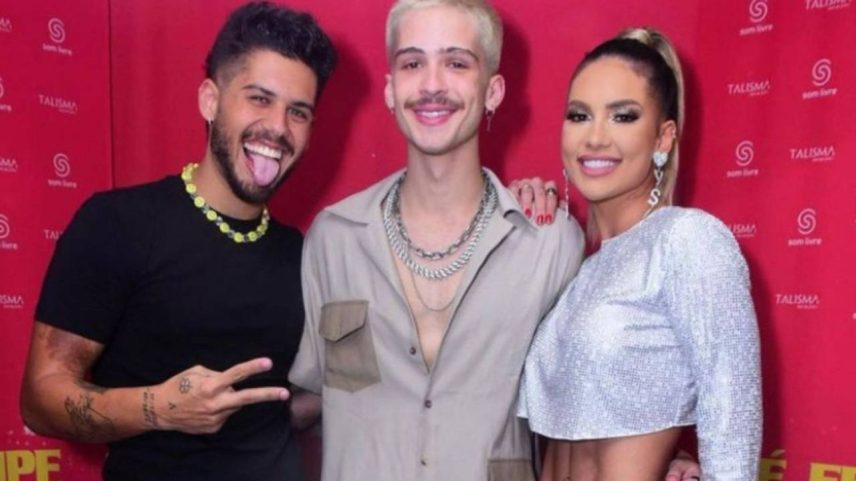João Guilherme com Virginia e Zé Felipe - (Reprodução/Twitter)