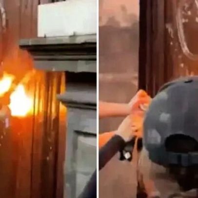 Vândalos tentam incendiar igreja durante marcha feminista no México