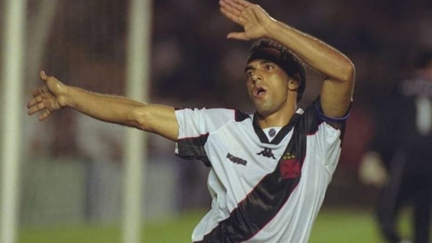 Edmundo em ação: potência, provocação e decisão — o retrato de um ídolo vascaíno. (Reprodução)
