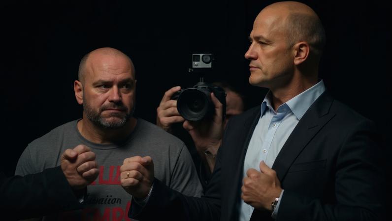 Junior Cigano em encarada no UFC (Foto: Reprodução)