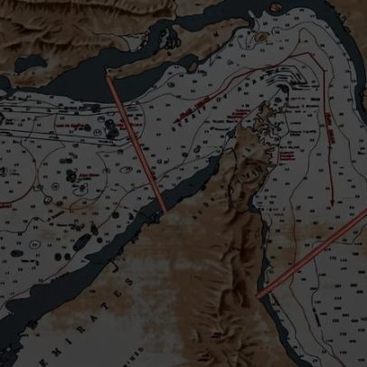 Irã divulga mapa do Estreito de Ormuz com linhas vermelhas em reação a Trump