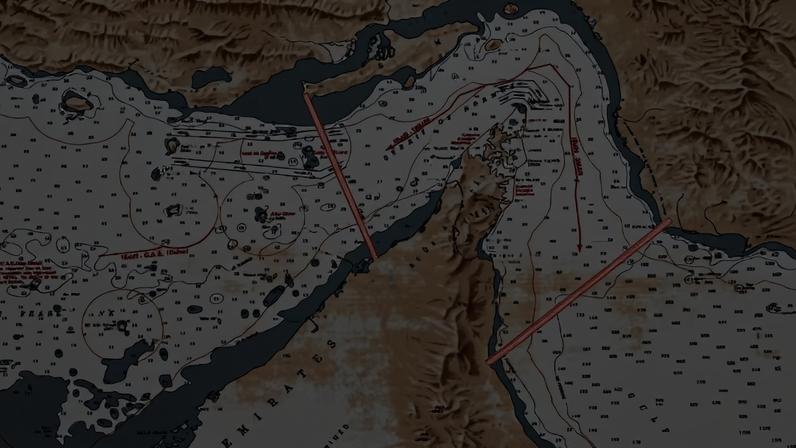 Novo mapa do Estreito de Ormuz, sob bloqueio do Irã. 04/05/2026