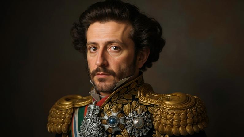 O imperador Dom Pedro I discursou na primeira sessão do Senado