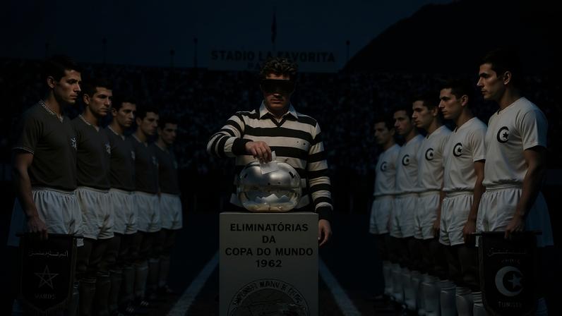 Imagem gerada por IA: Como um torcedor vendado decidiu vaga nas Eliminatórias da Copa?