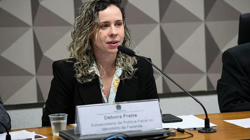 Secretária de Política Econômica do Ministério da Fazenda, Débora Freire — Foto: Jefferson Rudy/Agência Senado