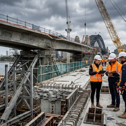 Cinzas, escória e ativadores alcalinos substituem cimento na Austrália em viadutos