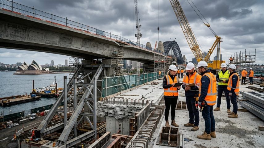 Cinzas, escória e ativadores alcalinos substituem cimento na Austrália em viadutos