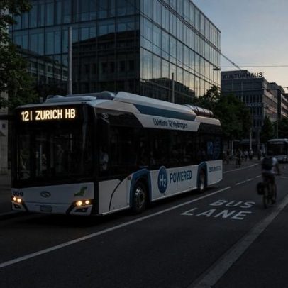 Ônibus europeu abastece em minutos e emite vapor de água em linhas urbanas