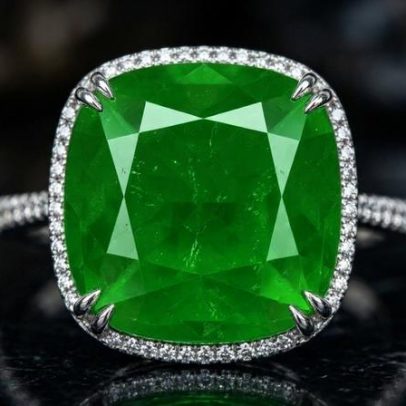 Cristal siberiano exibe verde profundo gerado por cromo